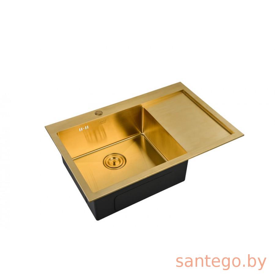 Кухонная мойка ZorG INOX -PVD SZR 7851 R BRONZE