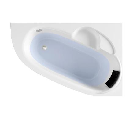 Акриловая ванна Lavinia Boho Bell Pro 370215PR / 150*100 см / правая (с силиконовым подголовником)