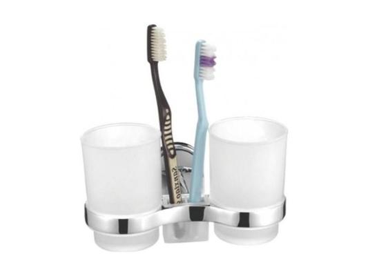 Держатель с двумя стеклянными стаканами для зубных щеток Ledeme L1908