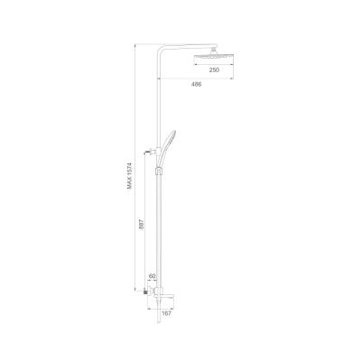 Gappo G2417-50 (белый + хром). Изображение №2