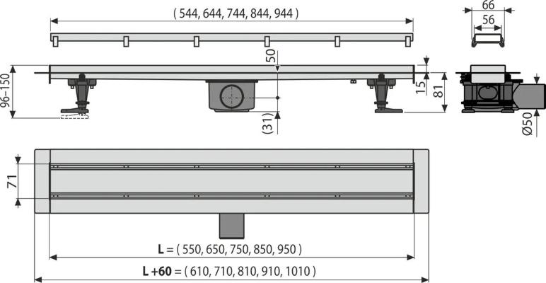 Alcaplast APZ13-DOUBLE9-550. Изображение №2