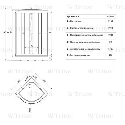 Triton Стандарт А1 Щ0000025434 (90х90 см). Изображение №14