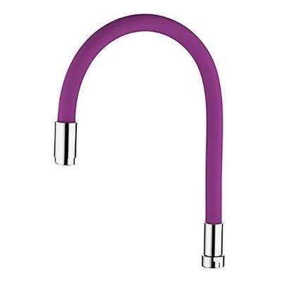 Гибкий силиконовый излив для смесителя на кухню Ledeme L7503-8 (фиолетовый)