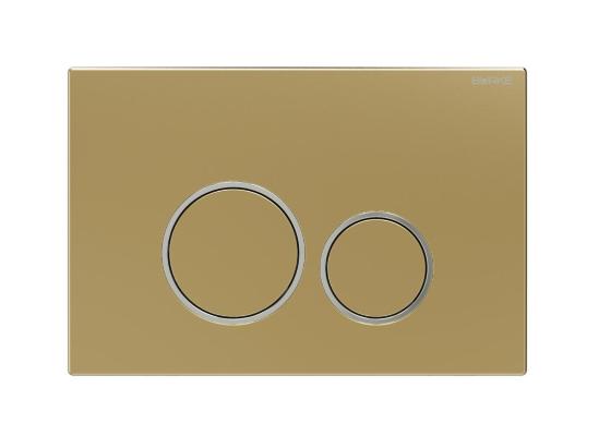 Клавиша смыва для инсталляции золото матовое/хром глянец Burke тип 05 105.GH.1