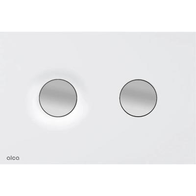 Кнопка для инсталляции AlcaPlast Dot.Dot M1976-2, белый-мат/хром-мат