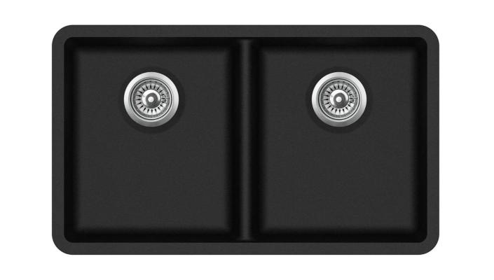 Кухонная мойка AquaSanita Arca SQA 200 601 W black metallic (черный металлик)