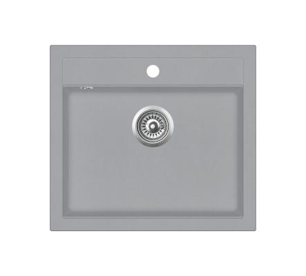 Кухонная мойка AquaSanita Quadro SQQ 100 221 W light grey (светло-серый)