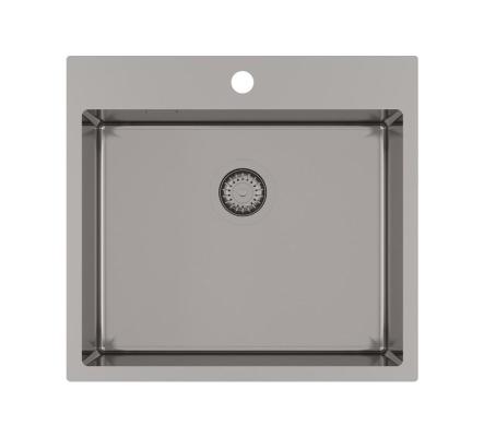 Кухонная мойка AquaSanita Steel AIR 100 N-T graphite (графит)