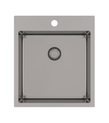 Кухонная мойка AquaSanita Steel AIR 100 X-T graphite (графит)