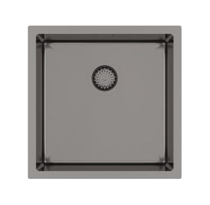 Кухонная мойка AquaSanita Steel DER 100 X-T graphite (графит)