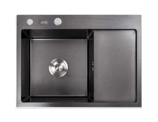 Кухонная мойка Avina HM6848-L PVD графит (68х48 см)