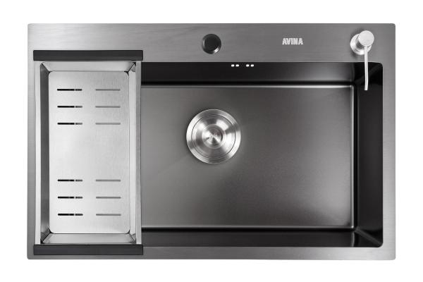 Кухонная мойка Avina HM7048 PVD графит (70х48см)