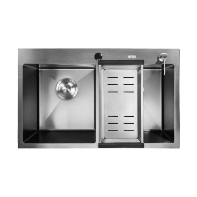Кухонная мойка Avina HM7848-2B PVD графит (78х48 см)