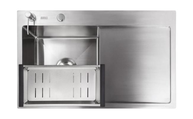 Кухонная мойка Avina HM7848L нержавеющая сталь (78х48 см)