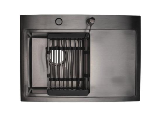 Кухонная мойка Stellar Evier E6550LB (чёрный) + Дозатор