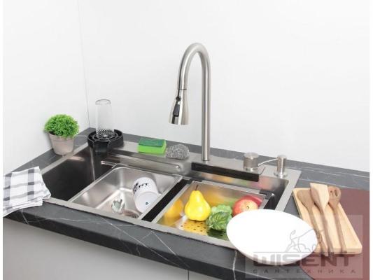 Мойка для кухни с водопадом Wisent WG37546D