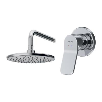 Набор: смеситель для ванны и душа, верхний душ с держателем AM.PM X-Joy FB85A2R000