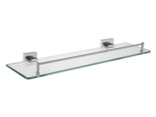 Полка настенная стеклянная с ограничителем в ванную Ledeme L71807 (52 * 12 см)