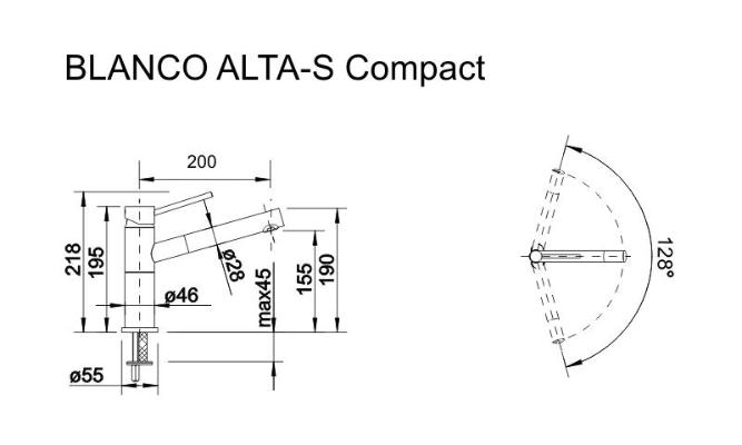 Blanco Alta-s compact шампань. Изображение №2