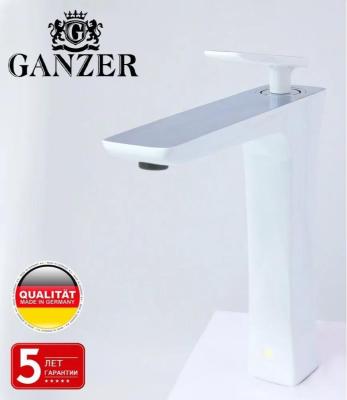 Смеситель для раковины Ganzer GZ51012-F, белый/хром