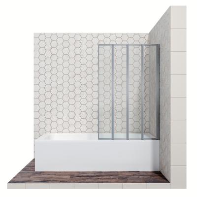 Стеклянная душевая шторка для ванны Ambassador Bath Screens 16041110R (90*140 см)