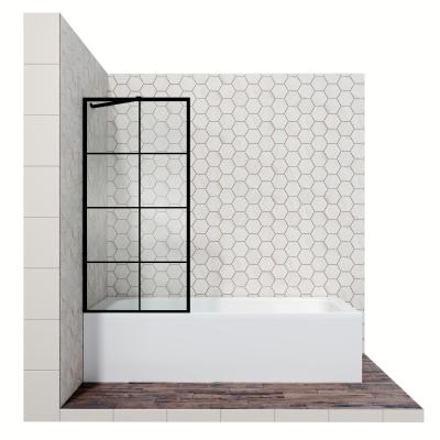Стеклянная душевая шторка для ванны Ambassador Bath Screens 16041208 (70*140 см)