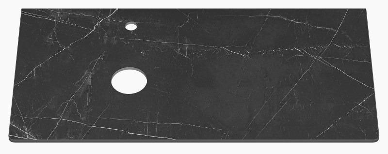 Столешница Misty Роял 100x49.6, керамогранит, черный