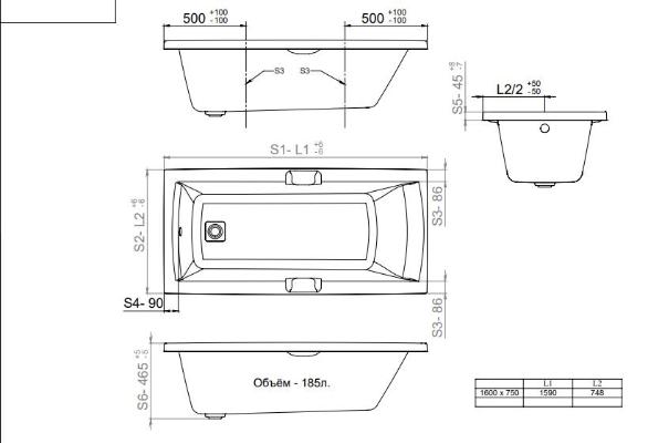 Triton Алекса 160 Стандарт Щ000004605 (160x75 см). Изображение №2