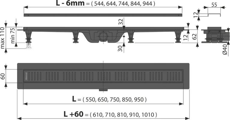 Alcaplast APZ10BLACK-550M. Изображение №2