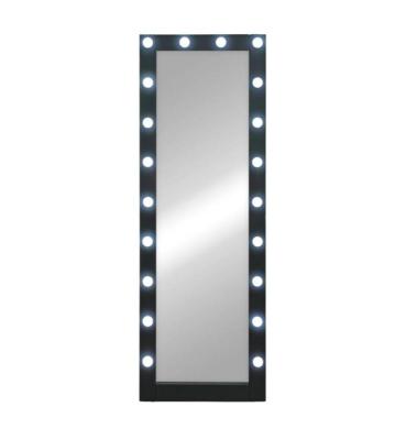 Зеркало гримерное напольное черное 20 ламп Континент ЗГП45 (60х175 см)
