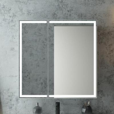 Зеркало-шкаф в ванную с подсветкой Континент Allure LED МВК045 (80х80 см)