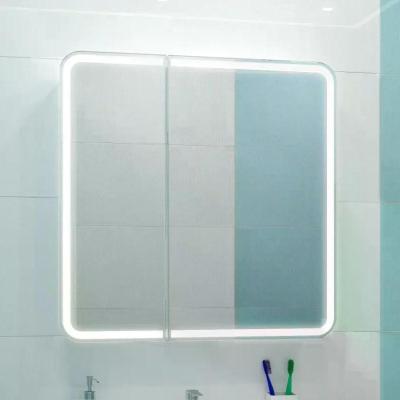Зеркало-шкаф в ванную с подсветкой Континент Elliott LED МВК014 (80х80 см)