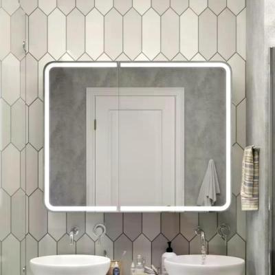 Зеркало-шкаф в ванную с подсветкой Континент Elliott LED МВК031 (100х80 см)