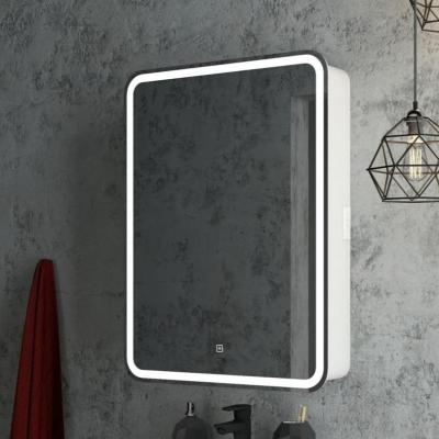 Зеркало-шкаф в ванную с подсветкой левый Континент Elliott LED МВК017 (60х80 см)
