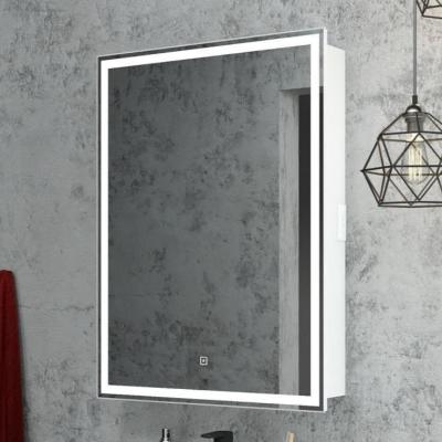 Зеркало-шкаф в ванную с подсветкой левый Континент Allure LED МВК002 (55х80 см)