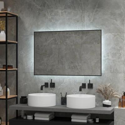Зеркало в ванную Континент Amer Black LED ЗЛП1523 с подсветкой (100х70 см)