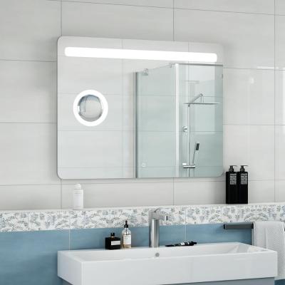 Зеркало в ванную Континент Fibra LED ЗЛП949 с подсветкой и косметической линзой (90х70 см)