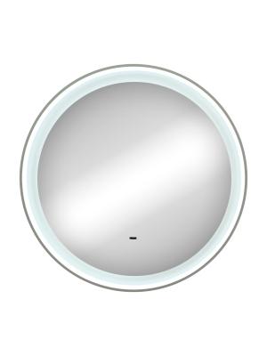 Зеркало в ванную Континент Planet White LED ЗЛП1269 теплая подсветка и Б/К сенсор (D=60 см)