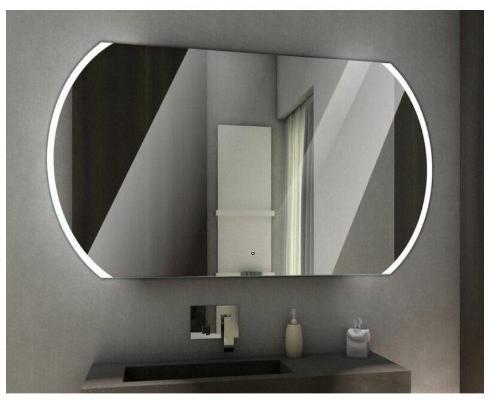 Зеркало в ванную Континент Polaris LED ЗЛП903 с подсветкой (120х70 см)