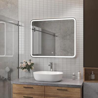 Зеркало в ванную Континент Russo LED ЗЛП3037 холодная подсветка (80*70 см)